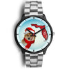 Icelandic Sheepdog On Christmas Florida Wrist Watch-Free Shipping