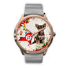 Cute Chihuahua Dog New York Christmas Special Wrist Watch-Free Shipping