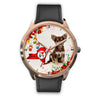 Cute Chihuahua Dog New York Christmas Special Wrist Watch-Free Shipping
