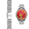 Vizsla Dog Art ON Red New York Christmas Special Wrist Watch-Free Shipping