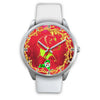 Vizsla Dog Art ON Red New York Christmas Special Wrist Watch-Free Shipping