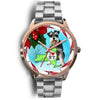 Miniature Schnauzer Dog New York Christmas Special Wrist Watch-Free Shipping