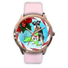 Miniature Schnauzer Dog New York Christmas Special Wrist Watch-Free Shipping