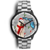 Old English Sheepdog On Christmas Florida Wrist Watch-Free Shipping