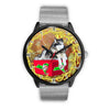 Alaskan Malamute Dog New York Christmas Special Wrist Watch-Free Shipping