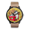 Alaskan Malamute Dog New York Christmas Special Wrist Watch-Free Shipping