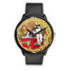 Alaskan Malamute Dog New York Christmas Special Wrist Watch-Free Shipping