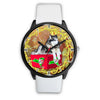 Alaskan Malamute Dog New York Christmas Special Wrist Watch-Free Shipping