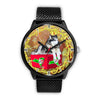 Alaskan Malamute Dog New York Christmas Special Wrist Watch-Free Shipping