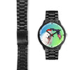 Samoyed Dog On Christmas Florida Black Wrist Watch-Free Shipping