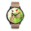 Belgian Malinois Dog On Christmas Alabama Wrist Watch-Free Shipping