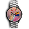 Belgian Malinois Dog On Christmas Arizona Wrist Watch-Free Shipping