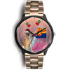Belgian Malinois Dog On Christmas Arizona Wrist Watch-Free Shipping