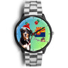 Bernese Mountain Dog On Christmas Arizona Wrist Watch-Free Shipping