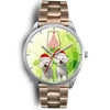 Cute Bichon Frise On Christmas Alabama Wrist Watch-Free Shipping