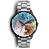 Bloodhound Dog On Christmas Alabama Wrist Watch-Free Shipping