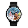 Bloodhound Dog On Christmas Alabama Wrist Watch-Free Shipping