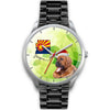 Bloodhound Dog On Christmas Arizona Wrist Watch-Free Shipping