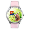 Bloodhound Dog On Christmas Arizona Wrist Watch-Free Shipping