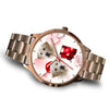 Cute Labrador Retriever Arizona Christmas Golden Wrist Watch