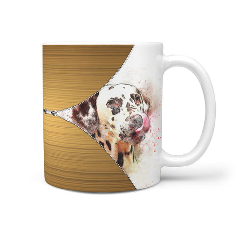 Dalmatian Dog Watercolor Print 360 Mug