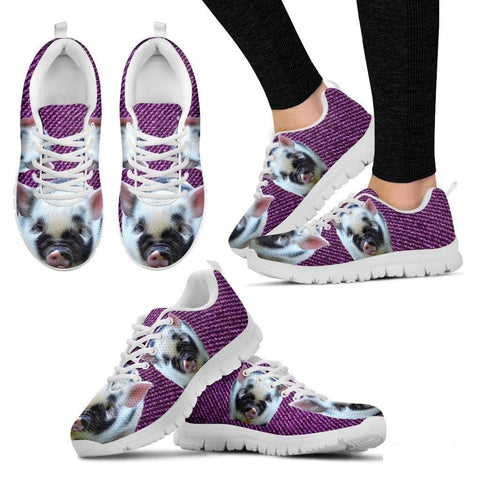 Violet Pig Running Shoes For Women-Free Shipping-Paww-Printz-Merchandise
