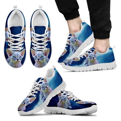 Minskin Cat (Black/White) Running Shoes For Men-Free Shipping Limited Edition-Paww-Printz-Merchandise