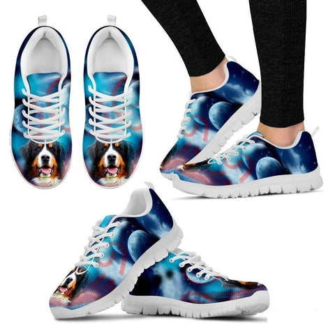 Bernese Mountain Dog Print Running Shoe For Women- Free Shipping-Paww-Printz-Merchandise