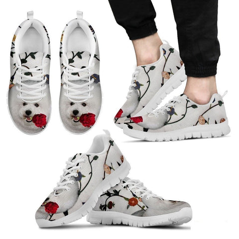 Bichon Frise Dog Running Shoes For Men-Free Shipping-Paww-Printz-Merchandise