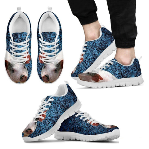 Blue Pig Running Shoes For Men-Free Shipping Limited Edition-Paww-Printz-Merchandise