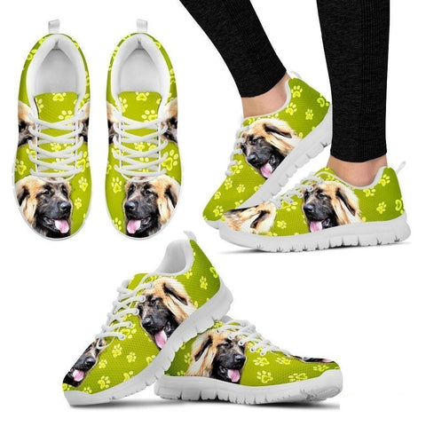Leonberger Dog Print (Black/White) Running Shoes For Women-Free Shipping-Paww-Printz-Merchandise