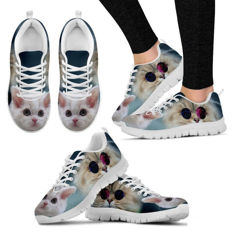 Cute Selkirk Rex Cat Print Running Shoe For Women- Free Shipping-Paww-Printz-Merchandise