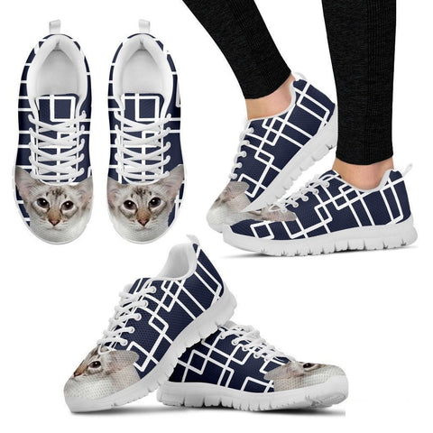 Balinese Cat Print Running Shoes For Women-Free Shipping-Paww-Printz-Merchandise