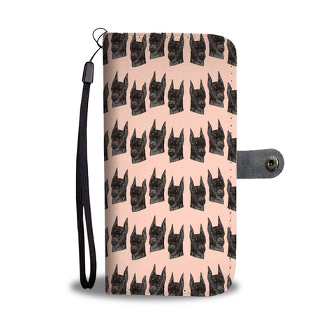 Doberman Pinscher Dog Pattern Print Wallet Case-Free Shipping