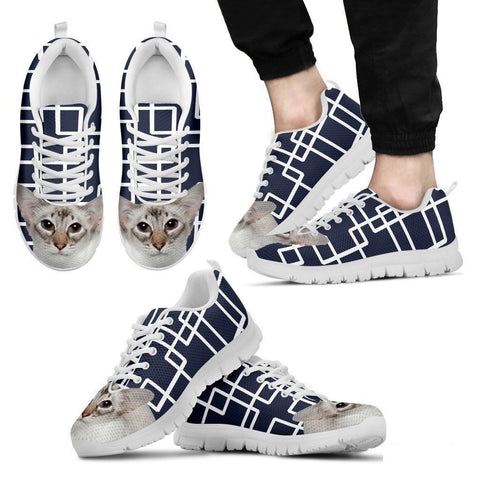 Balinese Cat Print Running Shoes For Men-Free Shipping-Paww-Printz-Merchandise