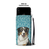 Australian Shepherd Dog Print Wallet Case-Free Shipping