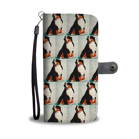 Bernese Mountain Dog Patterns Print Wallet Case-Free Shipping