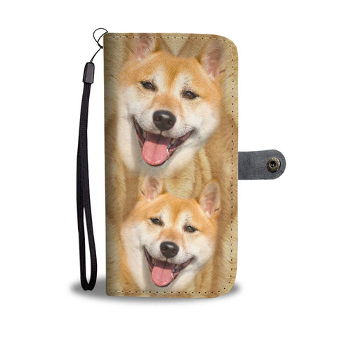 Shiba Inu Dog Print Wallet Case-Free Shipping