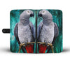 Amazing African Grey Parrot (Congo Grey Parrot) Print Wallet Case-Free Shipping