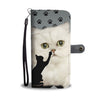 Persian Cat With Paws Print Wallet Case-Free Shipping