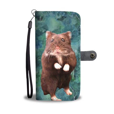 Djungarian Hamster (Striped Dwarf Hamster) Print Wallet Case-Free Shipping