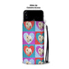 Chow Chow Dog In Hearts Print Wallet Case-Free Shipping