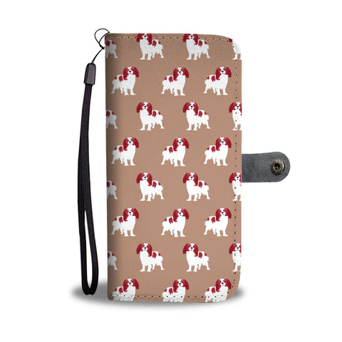 Caveliar King Charles Spaniel Dog 2nd Pattern Print Wallet Case-Free Shipping