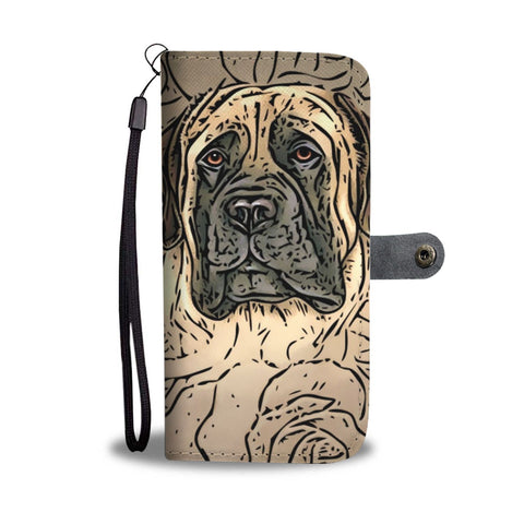 English Mastiff Dog Print Wallet Case-Free Shipping