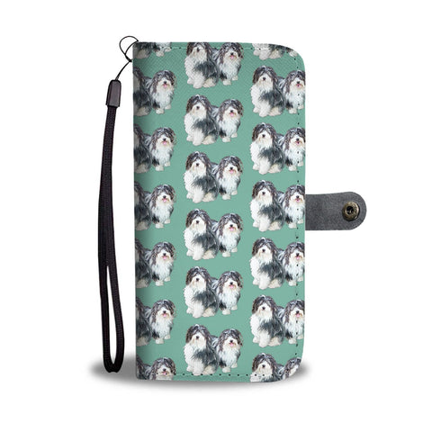 Lovely Havanese Dog Pattern Print Wallet Case-Free Shipping