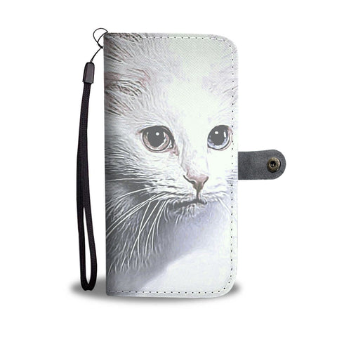 Turkish Angora Cat Print Wallet Case-Free Shipping