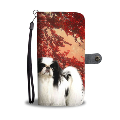 Japanese Chin Print Wallet Case- Free Shipping