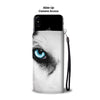 Amazing Siberian Husky Eye Print Wallet Case-Free Shipping