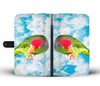 Amazon Red Headed Parrot Print Wallet Case-Free Shipping