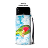 Amazon Red Headed Parrot Print Wallet Case-Free Shipping